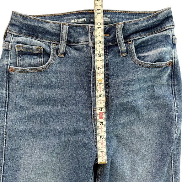 2 Pairs Old Navy Extra High Rise 360 Stretch Rockstar Super Skinny Jeans-Size 0 - Picture 2 of 7